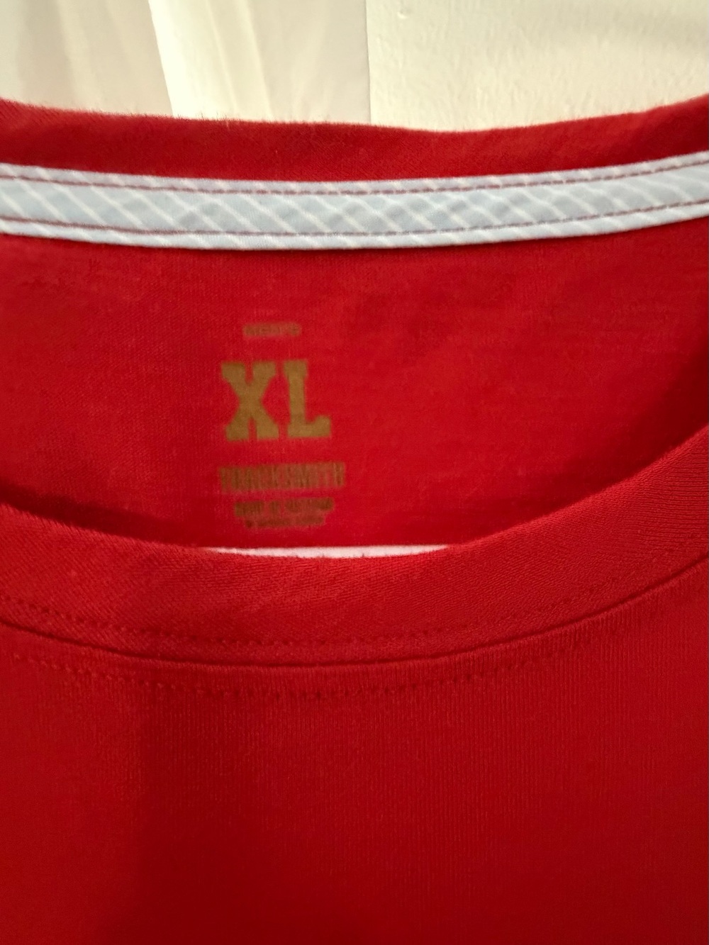 Tracksmith orange red Men's Crew Neck Shirt